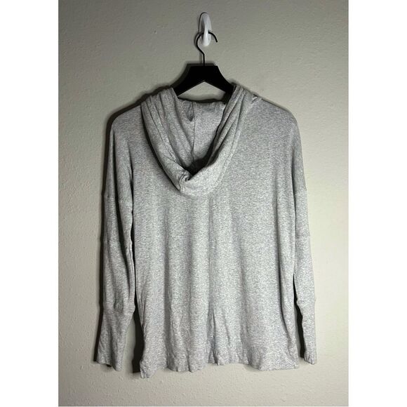 Chaser Gray Baby Rib Henley Hoodie Size S - Picture 5 of 13